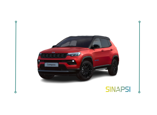 Jeep® Compass 4xe (12 Mesi, 1.500 Km Mese (18.000 Km Anno), Rosso Mobility*, Nessuno)